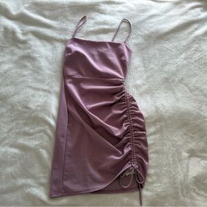 Windsor Rutched Lilac Dress